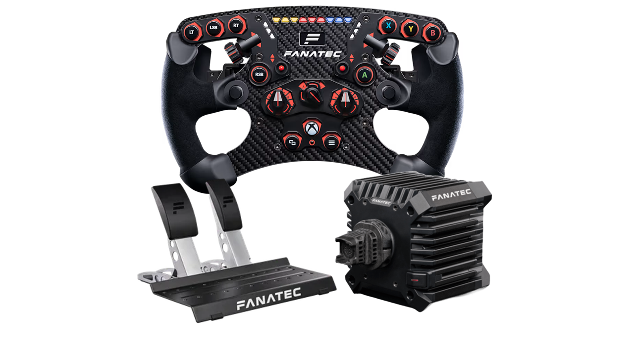 CSL DD QR2 + ClubSport Steering Wheel Formula V2.5 X + CSL PEDALS