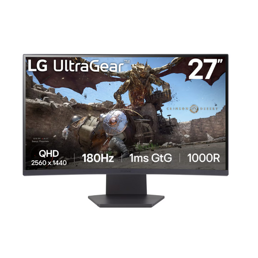 Monitor Curvo LG UltraGear 27GS60QC | 27" QHD 180Hz
